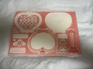 후쿠야 하트 지팡이 잉크 아크릴 프레임 레드