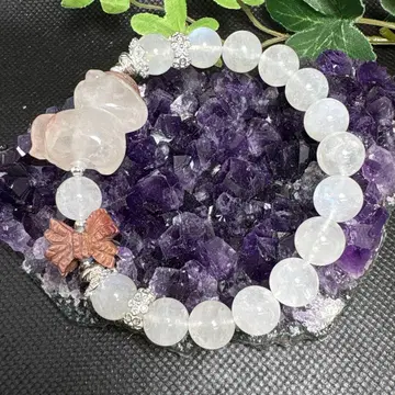 라이모나이트 말 [ 2026년 십이지 팔찌 ] 핑크 문스톤