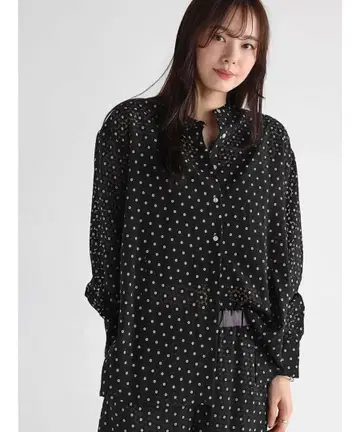 ample 꽃무늬 긴팔 셔츠 야마다야