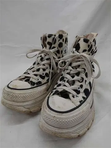 컨버스 올스타 하이컷 통굽 스니커즈 블랙 계열 23.5cm