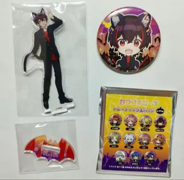 세븐일레븐 할로윈 유안군 아크릴 스탠드 캔뱃지 아크릴 스탠드