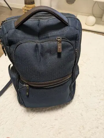 네이비 비즈니스 백 텍스타일