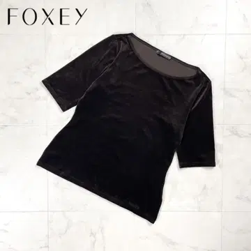 새상품급 폭시 뉴욕 벨로아 티셔츠 브라운 사이즈 40