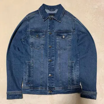 [ 새상품급 ] ZARA 남성용 다크 블루 데님 자켓 M