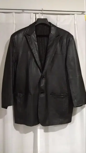 바라시 barassi 가죽 자켓 블랙 엠보 남성 의류 52