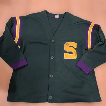 niko and - S 자수 다크 그린 가디건 L