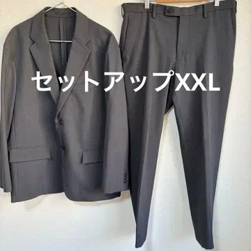 [컨디션 최상] 유니클로 감동 자켓 다크 그레이 셋업 XXL