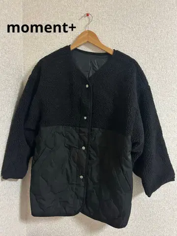 moment+ 밀리터리 자켓 퀼팅 보아 절개