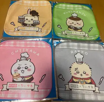 치이카와 콜라보 코코스 핸드 타월 4장