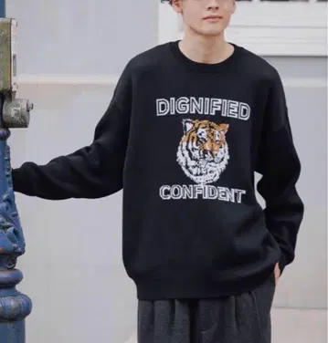 니코앤드 애니멀 더블 자카드 니트 풀오버