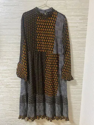 STELLA MARINA 패턴 믹스 원피스