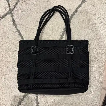 나이키 블랙 메쉬 토트백