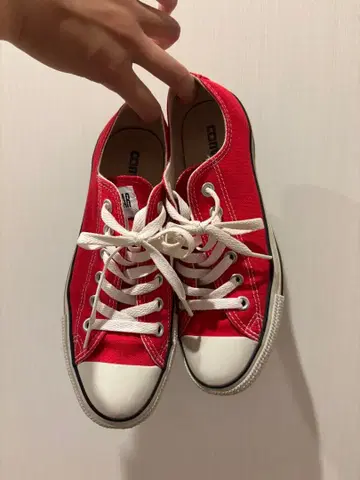 빨간색 컨버스 24.5cm