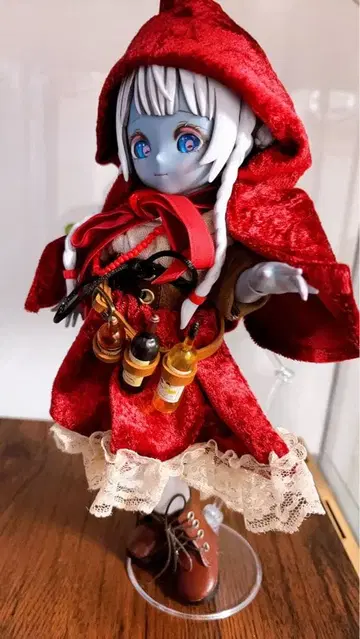 시절공주용 빨간 망토 코스튬 세트 (인형은 부속되지 않습니다)