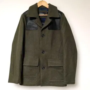 새상품급 네버 트러스트 소가죽 멜톤 울 돈키 코트 2 일본제 제조 중지