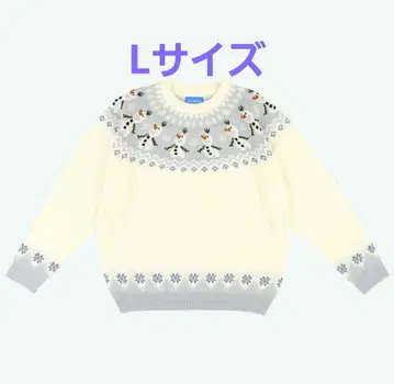 올라프 스웨터 니트 L 사이즈 디즈니 안나