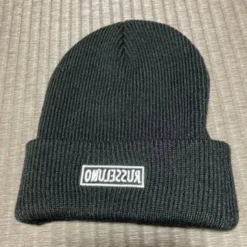 RUSSULUNO 블랙 니트 모자