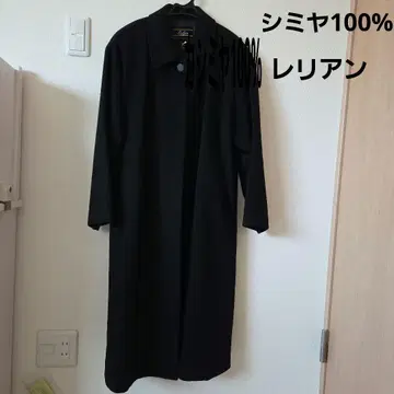 Leilian 캐시미어 100% 9호 롱 코트 레리안 블랙