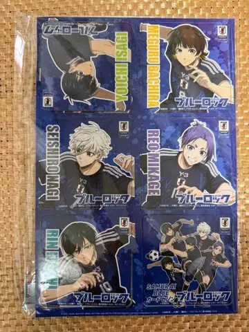 블루 록 SAMURAI BLUE 카드 세존 코스터 세트