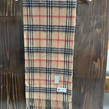 캐시미어 체크 무늬 머플러