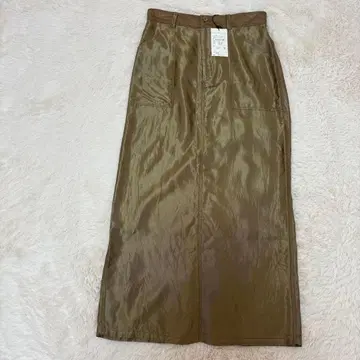 택 포함 새상품 랄프 로렌 레이온 아세테이트 롱 스커트 9호