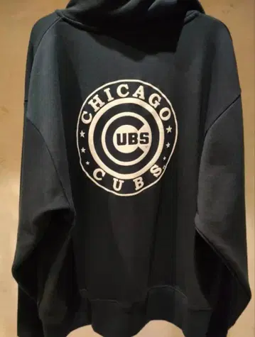 시카고 컵스 MLB 후드티 네이비 L