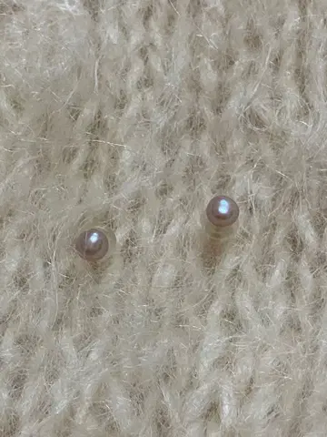 써지컬 스테인리스 미니 핑크 펄 귀걸이(양쪽 귀용)