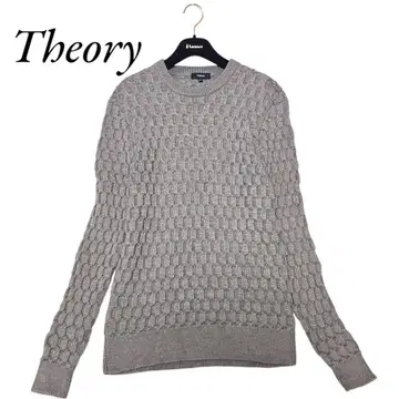 [컨디션 최상] Theory 케이블 니트 울 크루넥 그레이지 M