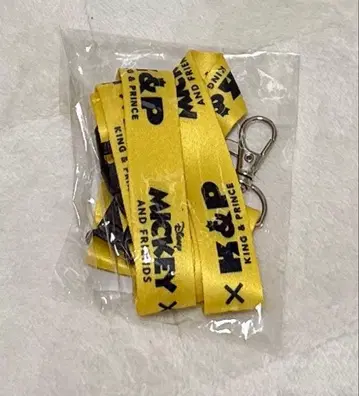 킹프리 King & Prince 디즈니 로고 넥스트랩 (옐로우 컬러)