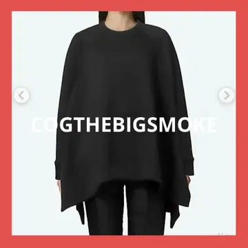 새상품 택 포함 코그 더 빅 스모크 DAISY TOP 맨투맨 블랙