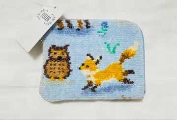 페일러 FEILER 윈터 애니멀즈 L자 파우치 블루