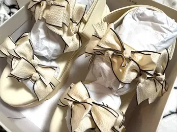 RANDA 미니 리본 통굽 스포츠 샌들 L 사이즈