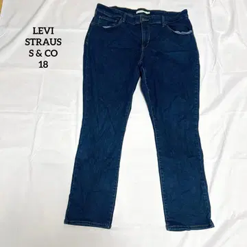 LEVI STRAUSS & CO 슬림핏 데님 팬츠 사이즈 18