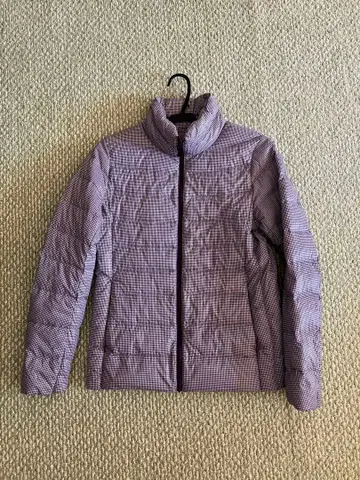 유니클로 다운 자켓 체크