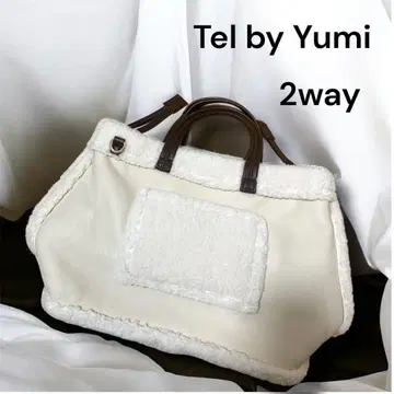 시마무라 Tel by Yumi 보아 2way 토트백 화이트
