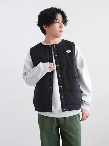 THE NORTH FACE / 충전솜 베스트 블랙 ( NY32230)