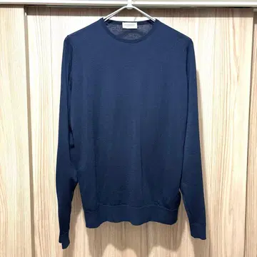 존스메들리 30 게이지 크루넥 니트 네이비 XL