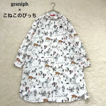 그라니프 아기 고양이 핏치 셔츠 원피스