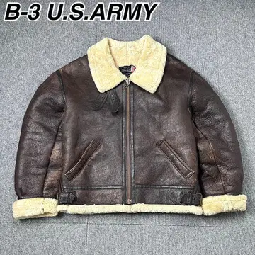 90s B-3 U.S.ARMY 무스탕 천연 가죽 가죽 자켓