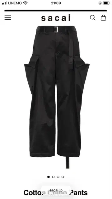 sacai cotton chino pants 25AW 사이즈 3