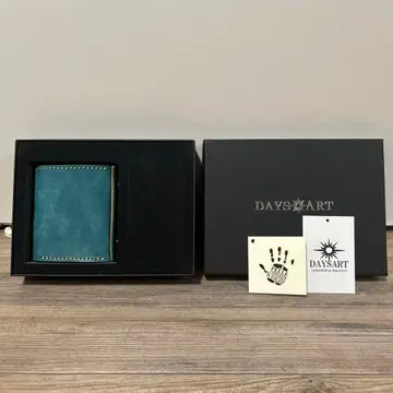 DAYS ART 천연 가죽 3단 폴더형 지갑