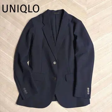 새상품급 UNIQLO 유니클로 칸도우 자켓 스트레치 수트 네이비 M