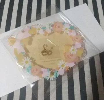 후쿠야 AGF 2022 하트 플라워 리스 아크릴 프레임 한정판 오렌지