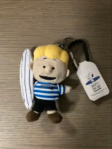 스누피 서프샵 한정판 슈뢰더 봉제 인형 키링
