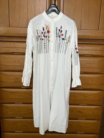 피릴 자수 셔츠 원피스