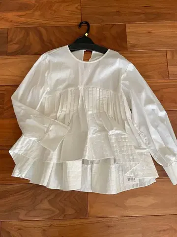 CADUNE 프릴 블라우스 플리츠 사이즈 36