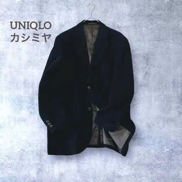 [유니클로] 캐시미어 울 테일러드 자켓 남성용 블랙 겉옷