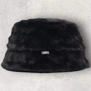 새상품급 EXAMPLE 퍼 햇 버킷햇 퍼