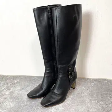 새상품급 22AW 다이애나 가죽 클래시컬 롱 부츠 사이드 지퍼 23cm