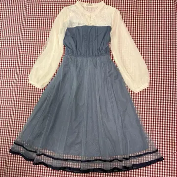 axesfemm POETIQUE 액시즈 튤 레이스 플레어 원피스